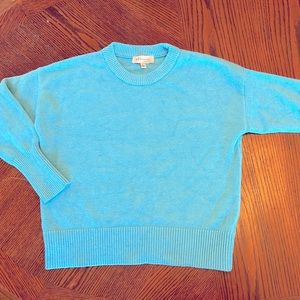 Philosophy Womens Light Blue Crew Neck Sweater Size Large